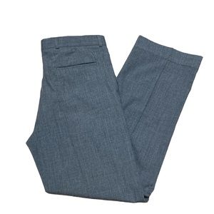 Men Trouser Dress Pant Pleated Grey Size APPROX 31X29 *FAIR*